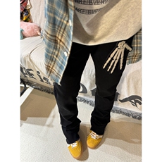 【有货】毛边517弯刀牛仔裤男款修身直筒微喇裤子高街KZA21LL-P48，男装牛仔裤，星座1007（原301D）