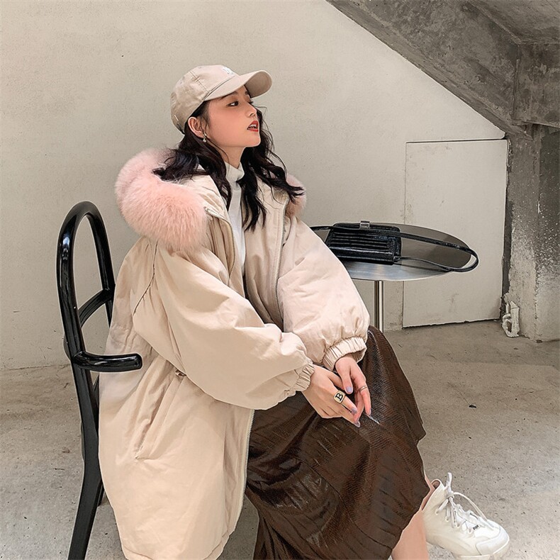 冬季工装派克收腰棉衣泡泡袖棉服外套8148A浙宝100-556,女装棉衣/棉服,金十上