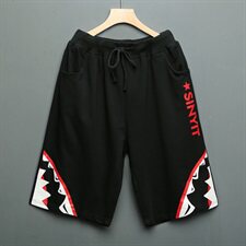 夏装新款短裤男士休闲宽松潮款七分裤运动裤中裤加肥大款，男装休闲裤，星座802