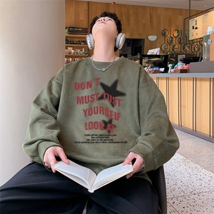 已注册港风供抖音得物高品质直播美式麂皮绒宽松卫衣W3029P38图片