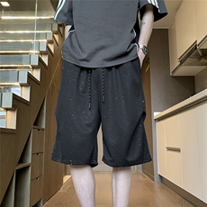 满天星休闲短裤男夏季冰丝裤降落伞兵裤垂感工装五分裤DK813-P35，男装牛仔裤，星座302B-2