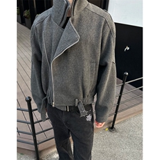 短款毛呢外套夹克男新款ins流行原宿简约潮流文艺百搭时尚气质，男装夹克，星座601-1