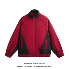JK5003/P65春装新款个性撞色设计立领飞行员夹克男潮流上衣外套，男装夹克，电商A141