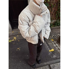 欧美高街短款棉衣男款冬季高级感宽松加厚面包服美式立领棉服外套，男装棉衣，星座506A