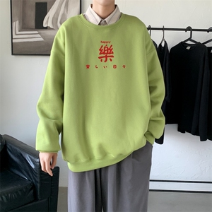 Y2299P38港风21秋季新款动漫圆领卫衣男潮流宽松青少年休闲外套图片