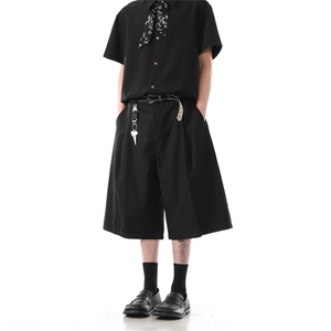 903- WK209 -P65 S-XXL 【灰色 黑色】 老钱风休闲西裤短裤男4图片