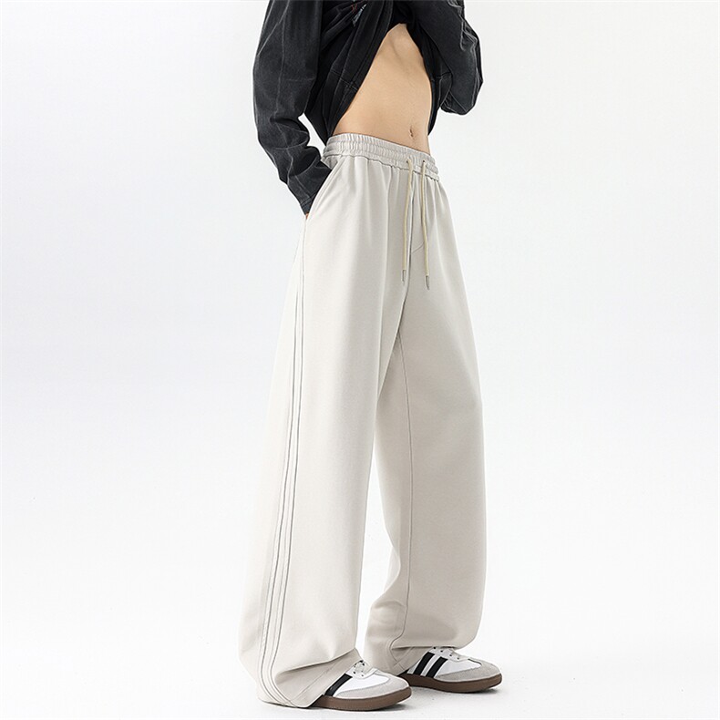 8XL-M新款美式秋季运动大码卫裤男士休闲宽松阔腿长裤子K9157P58,男装休闲裤,电商D206-1