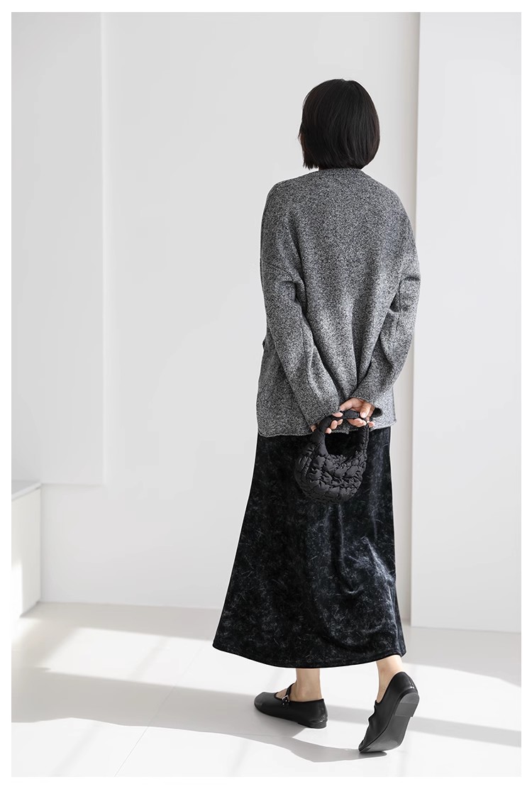 打底衫女秋冬圆领内搭套头保暖长袖时尚针织毛衣,女装羊毛衫,挚尚羊绒