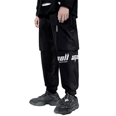 秋季新款九分裤男休闲裤加肥加大码裤子潮流白墙C417-K506-P36，男装休闲裤，天晨