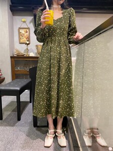 秋冬新款 灯芯绒长裙,其它,Mu Mu