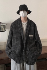 小香风港风西服男休闲大码情侣西装男外套XF8746P95控128，男装西服，星座226-1