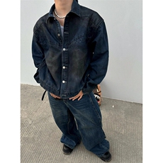 网络图现货牛仔外套男秋潮牌上衣潮流时尚牛仔RJK8631-P85，男装工装外套，星座1005-4
