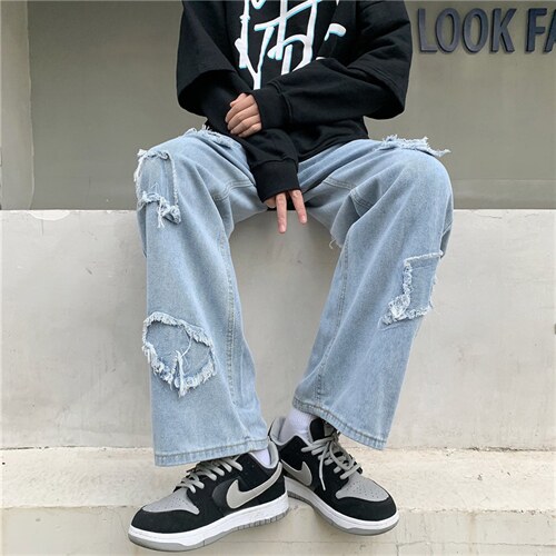 新款春季水洗牛仔裤直筒阔腿N0865P40，男装牛仔裤，星座1116-2