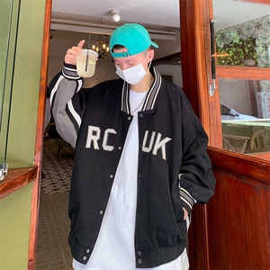 ins棒球服男潮牌超火工装外套男春秋飞行员潮流炸街夹克HY053-p60图片