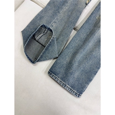 B221美式ins高街暗黑宽松直筒破洞牛仔裤LK25504-特P45控78，男装牛仔裤，电商B221