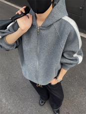 重磅拼色男女连帽卫衣特P60M-3XL，男装卫衣，电商B325