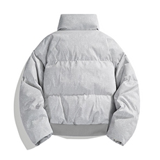 冬装复古立领棉服男女棉衣外套光板面包服高街做旧HZ8819-P88，男装棉衣，星座610B-1