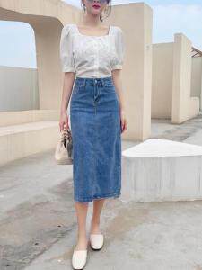 【现货】长款牛仔裙，其它，零时度