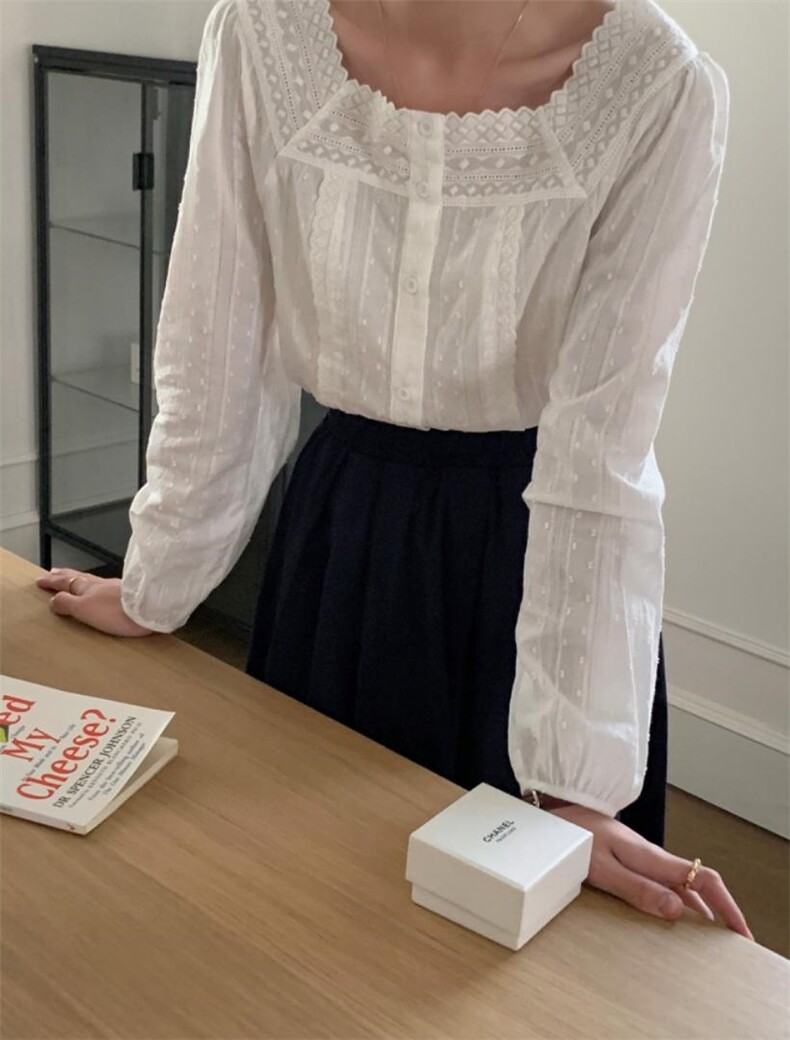 法式U领小衫，其它，DAP