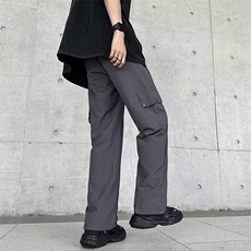 复古美式绿色工装裤女夏显瘦宽松夏季薄款休闲裤A936P40，男装休闲裤，星座1116-2