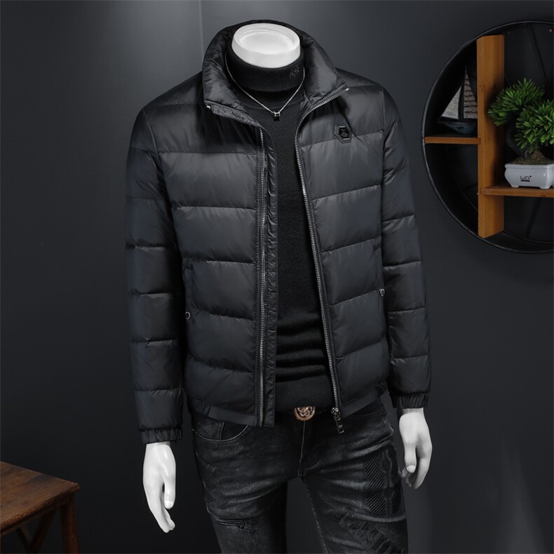 冬季新款男士90白鸭绒羽绒服潮流休闲立领外套钱塘2027-8807P310,男装羽绒服,钱塘6025
