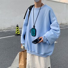 21秋季新款 潮流大码卫衣男中性情侣套头衫  WY98 P25控38图片