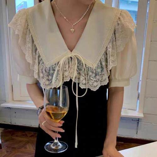 淑女风蕾丝花边连衣裙,女装连衣裙,DD+(4F)