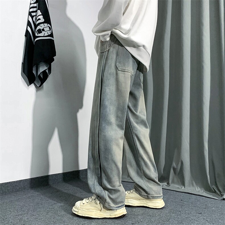 秋季ins潮牌街头复古牛仔裤2022高街美式休闲裤子男K5194-P39,男装牛仔裤,星座512-2