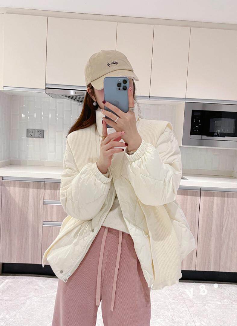 新短款羽绒毛线披肩网红，其它，泰靡(1F)