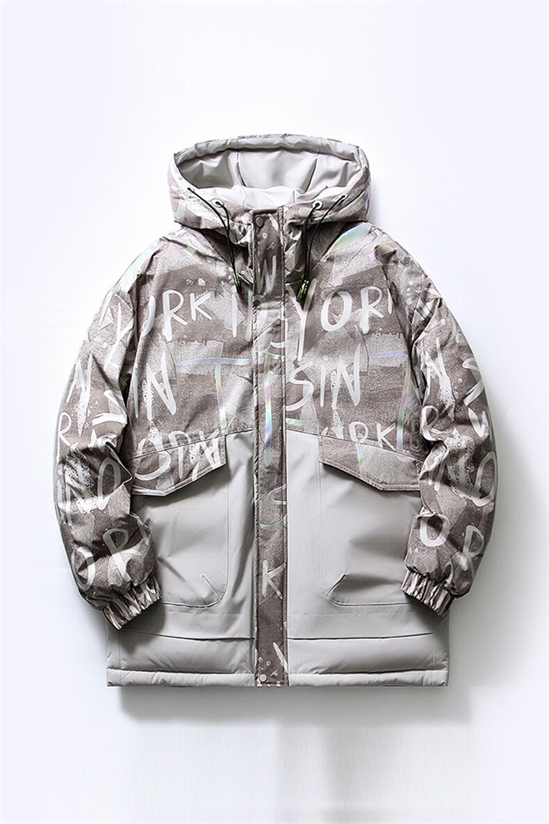 白底平铺 2026冬季新款90%白鸭绒连帽羽绒服男XZ109-Y2229-P198图片