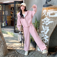 ！2025春秋新款粉色休闲时尚卫衣套装2C037219P155K228，女装套装/套裙，2C037