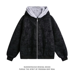 1506A/GMY10010/P89cleanfit毛领连帽座山雕棉服图片