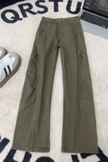 B221美式ins高街斜切宽松直筒洗褪工装牛仔裤LK25610-特P48控88，男装牛仔裤，电商B221