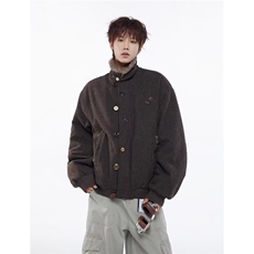 1506/QM8050/P106复古做旧座山雕加厚棉服，男装棉衣，星座1506
