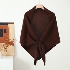 2025年秋季时尚百搭通勤简约休闲三角披肩，披肩，珍珑羊绒