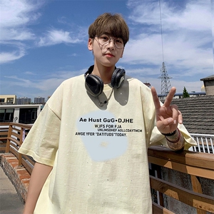 量大优供抖音视频 支持得物配合二开美式满天星亮片短袖T恤MTX533图片