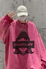 22新款秋复古美式水洗做旧宽松连帽男女中性卫衣301B-JB7900-P58，男装卫衣，星座301B