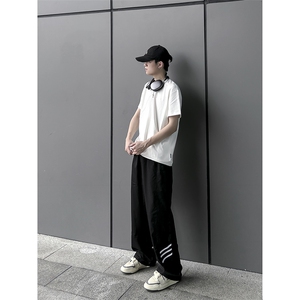 B221 美式ins街头hiphop休闲情侣宽松运动裤子 LK23117-P60 控78图片