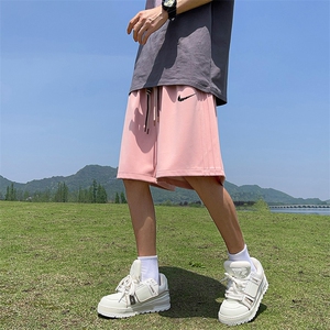 新款直播抖音得物品质运动男五分中裤休闲短裤K364P35控48图片