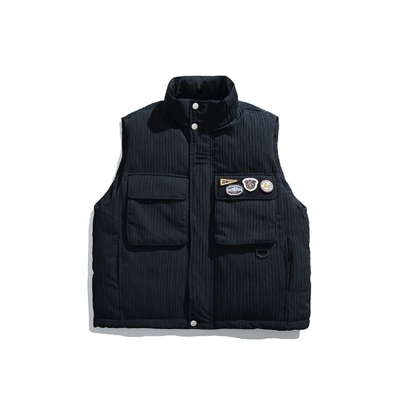 2025冬季新款男日系潮牌立领白鸭绒羽绒服加厚马甲棉衣YR70-F199,男装羽绒服,电商A101（原外27）