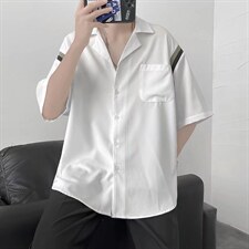 短袖衬衫春款男港风潮流H10P30，男装衬衫，星座1116-2