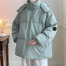 冬季港风韩版宽松加棉加厚连帽冲锋衣棉衣棉服MY6213P115控158，男装夹克，电商A268A
