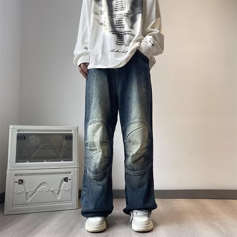 美式牛仔裤男款秋季长裤潮R908P50,男装牛仔裤,星座1116-2