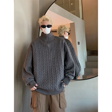现货时尚休闲男装半拉链毛衣M453-特P50控88，男装针织衫/毛衣，星座608(原A046)