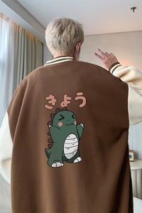 摇粒绒棒球服男大码开衫卫衣男夹克 BF86037-P65图片