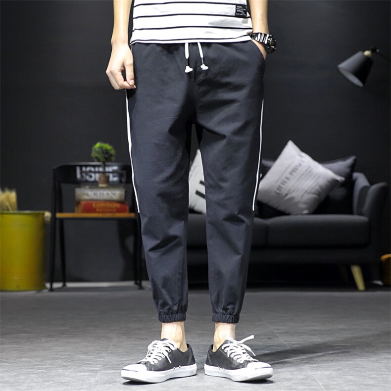 男生款休闲裤新款日色潮流收脚裤714-3-M007C，男装休闲裤，星座714-1