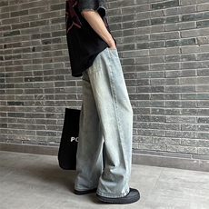 东信夏季薄款百搭舒适柔软宽松直筒牛仔裤子男562/P39，男装牛仔裤，星座902A