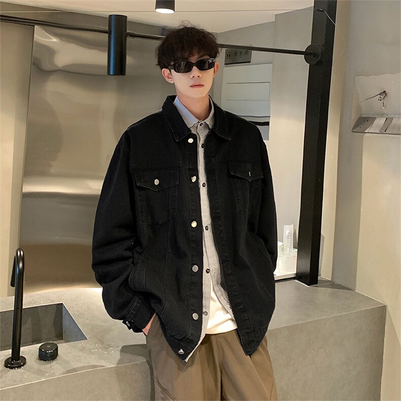 2026春季水洗牛仔外套美式复古宽松夹克外套男Q2481-TP6088,男装工装外套,电商A102