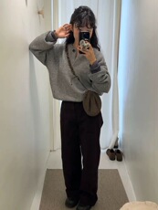 2025年秋季时尚百搭通勤简约休闲宽松羊毛衫,女装羊毛衫,恩泰羊绒, 2025年秋季时尚百搭通勤简约休闲宽松羊毛衫,女装羊毛衫,恩泰羊绒,