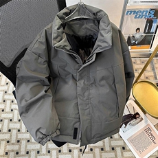 现货美式高街休闲夹克冬季立领纯色三防户外工装加厚棉服外套，男装夹克，电商A486